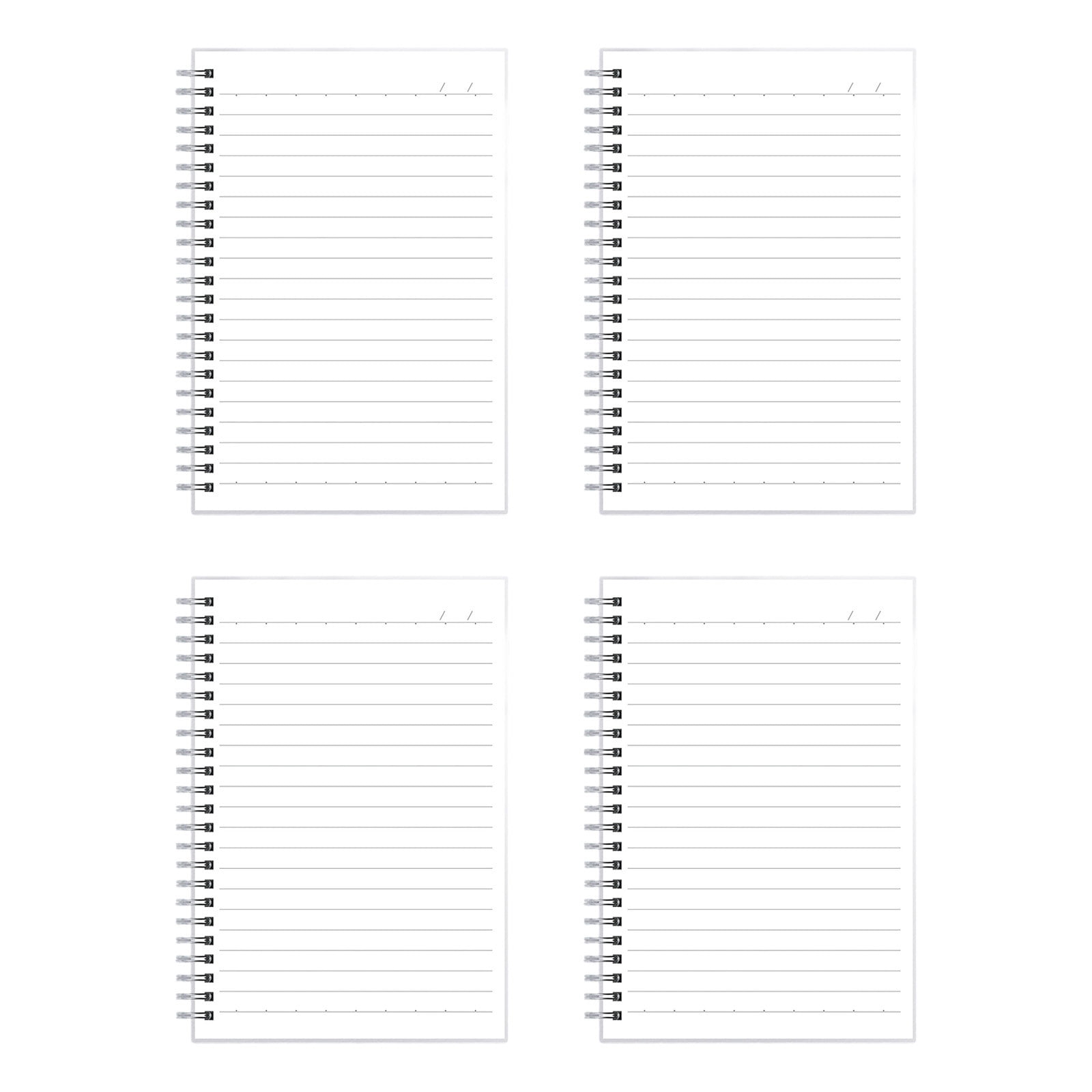 A5 Lined Notebook College Ruled Wirebound Journal Notepad Portable Writing Book for Office Home Notes Planning Study and Daily Records