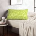 thumbnail image 5 of Plush Throw Pillow Covers, Green abstractly pattern Pillow Cases with Invisible Zipper, Breathable Microfiber Pillow Cases Standard Size for Sleeping Bedroom Sofa Living Room 14x20, 5 of 5