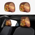 thumbnail image 1 of Los Tipos Malos Funda Protectora Universal para Reposacabezas de Coche, Funda Elástica para Reposacabezas de Asiento de Auto, Funda de Tela Antipolvo, Accesorios de Interior 2 Piezas, 1 of 6
