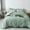 Green, variant on All Season Soft Quilted Comforter Set with Ruffled Edge – 68x90 Inches Blue Twin Size