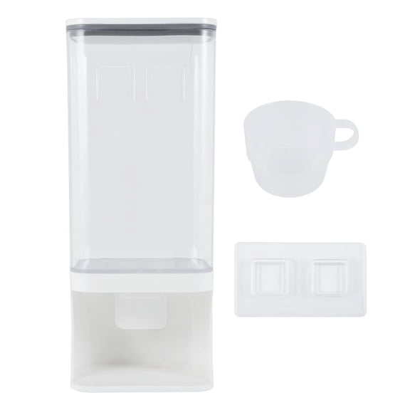 Wall-Mounted Dry Food Dispenser, Transparent Plastic, Dry Food Dispenser, Dry Food Fruit Storage Box-1500ML