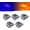 5x Amber/Purple Clear Lens, variant on 17 LED Clear Lens Cab Marker Top Clearance Roof Lights 5x Amber Clear Lens