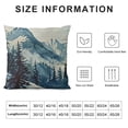 thumbnail image 5 of SHANXI Throw Pillow Covers Towering Overlapping Mountains Square Pillowcases for Home Decor Sofa Car Bedroom Trees Landscape Watercolor Painting Pillow Cases 18x18in, 5 of 5