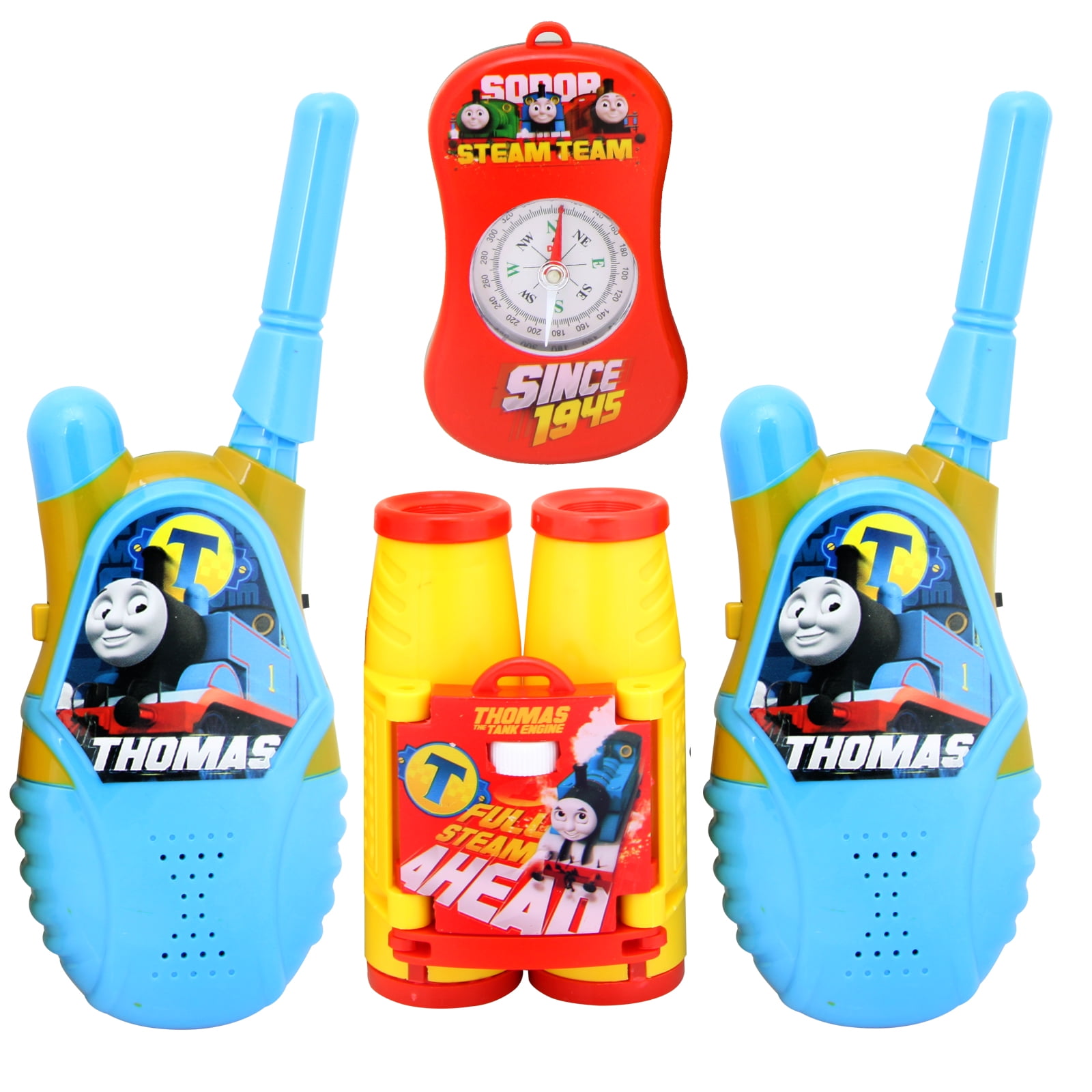 Thomas and Friends 4-Piece Adventure Kit includes One Pair of Walkie Talkies,  Binoculars and Compass - Walmart.com