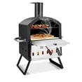 Costway 2Layer Wood Fired Pizza Maker Oven with Grill ATTACHMENT