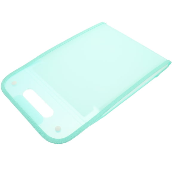 UPGRATOR Multi Pocket Folder Accordion Large Capacity File Organizer Light Green 1Set 11x9.6x2.4in