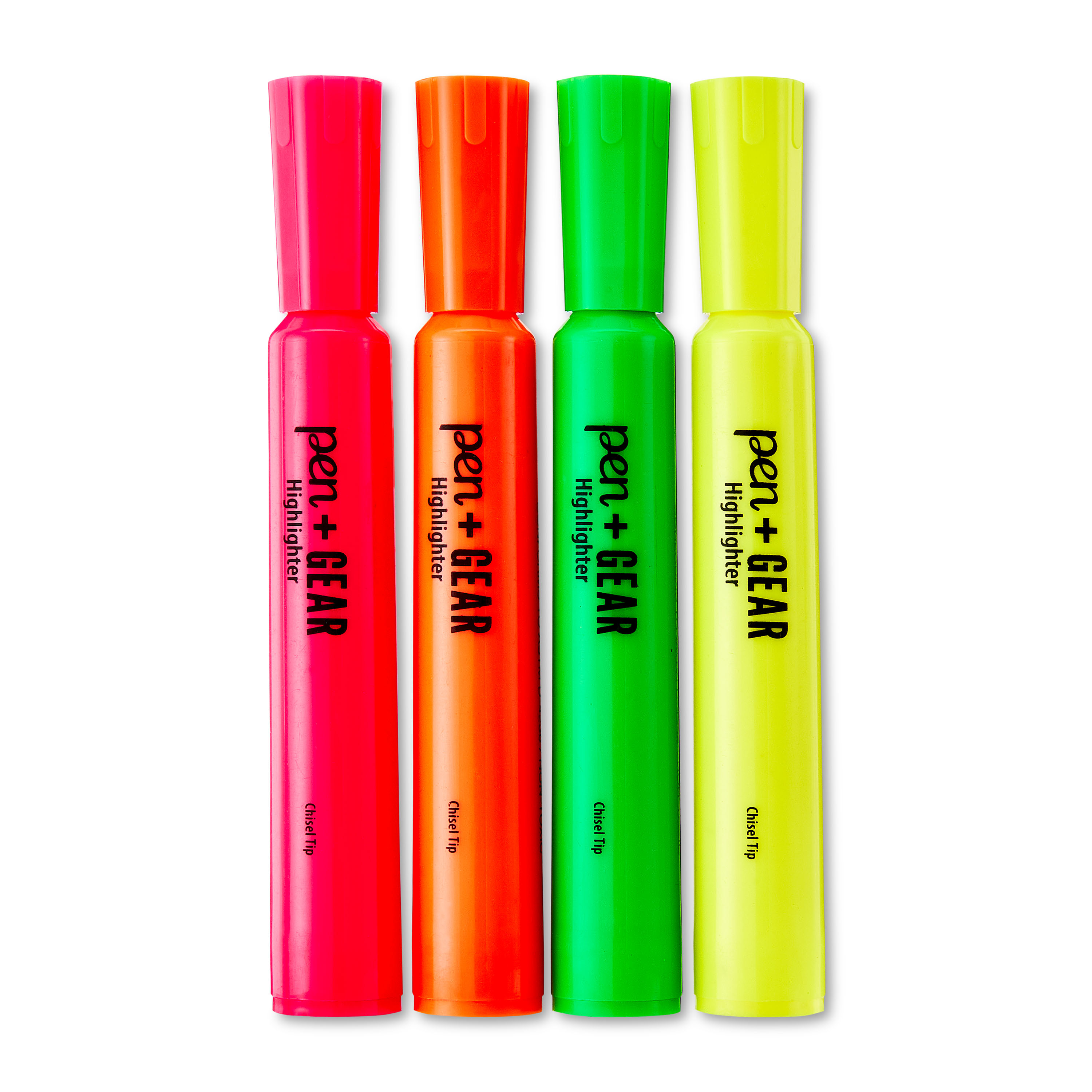 Resaltadores tipo tanque Pen+Gear, punta biselada, colores surtidos, 4 unidades 5