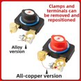 Heavy Duty Battery Disconnect Switch 12V 24V Pure Copper Master Cut-Off ...