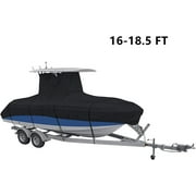 waltyotur 420D Heavy Duty Boat Cover Outdoor Protection Durable and Tear Proof Replacement for T - Top Boat 16 - 18.5FT 606 x 320CM