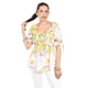 thumbnail image 1 of Blusa floreada de chiffon Roman Fashion /Juvennil, 1826 (Amarillo flores) amarillo G, 1 of 5