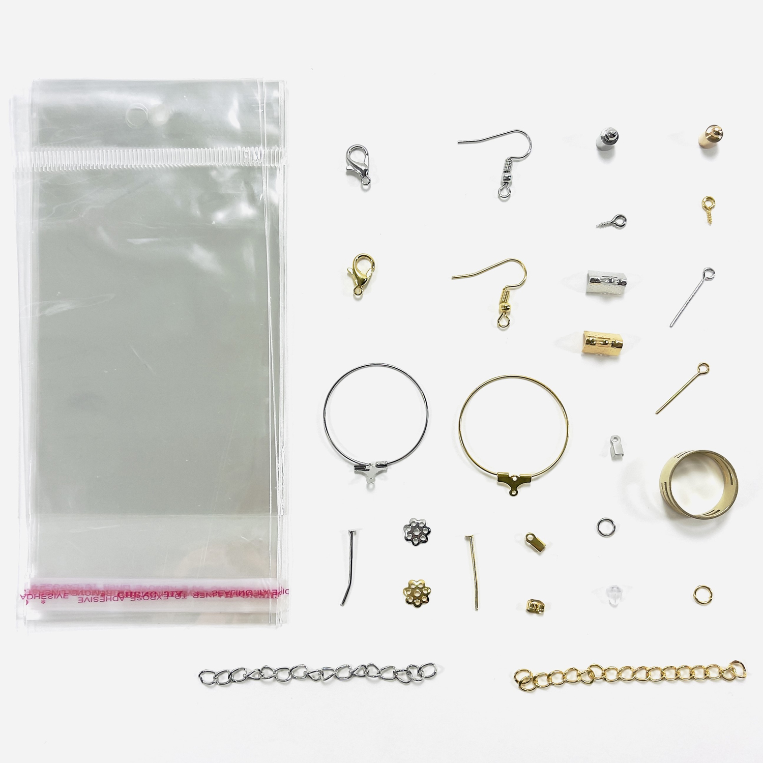 Expo Int'l Jewelry Findings Kit of 24 Gold/Silver Plated Items