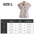 thumbnail image 2 of Women's Casual Short Sleeve Ruffle Trim Bow Tie Blouse Top Shirts, 2 of 7