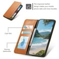 thumbnail image 4 of Dteck Flip Wallet Case for Samsung Galaxy A36 5G,Leather Magnetic Folio Cover with Card Holder Kickstand Shockproof TPU Full Body Protective Phone Case,Brown, 4 of 7