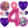 Paw Patrol Girls Party Supplies Balloon Decoration Bundle for 4th Birthday
