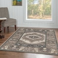 thumbnail image 2 of Linon Home Decor Vintage Area Rug or Runner Collection, Gray and Charcoal, 8' x 10', 2 of 3
