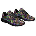 thumbnail image 6 of Happy Mardi Gras Y'all Masquerade Beads Shoes Sneakers for Women Men Black Size 10, 6 of 7