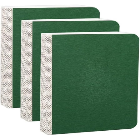 2Pcs Portable Art Drawing Sketchbooks Square Dark Green 82x82x20mm 58 sheets/pc