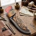 thumbnail image 7 of Slccxzc Universal Cowhide Leather Folding Knife Sheath Vertical Holster for Outdoor Hunting Camping, 7 of 7