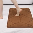 thumbnail image 2 of Unique Bargains Memory Foam Quick Dry Washable Non Slip Rugs Brown 20" x 32", 2 of 6