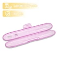 thumbnail image 5 of Portable Toothbrush Cases Traveling Toothbrush Holders Case Plastic Purple 8.46"x1.18"x1.14", 5 of 7