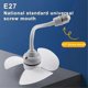 thumbnail image 2 of Screw In Socket Fan Compact Ceiling Cooler Fan Screw In Cooling Fan, 2 of 5