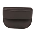 thumbnail image 1 of Organizador para el hueco del asiento del coche, caja de almacenamiento para tarjetas y gafas. Marrón, 1 of 9