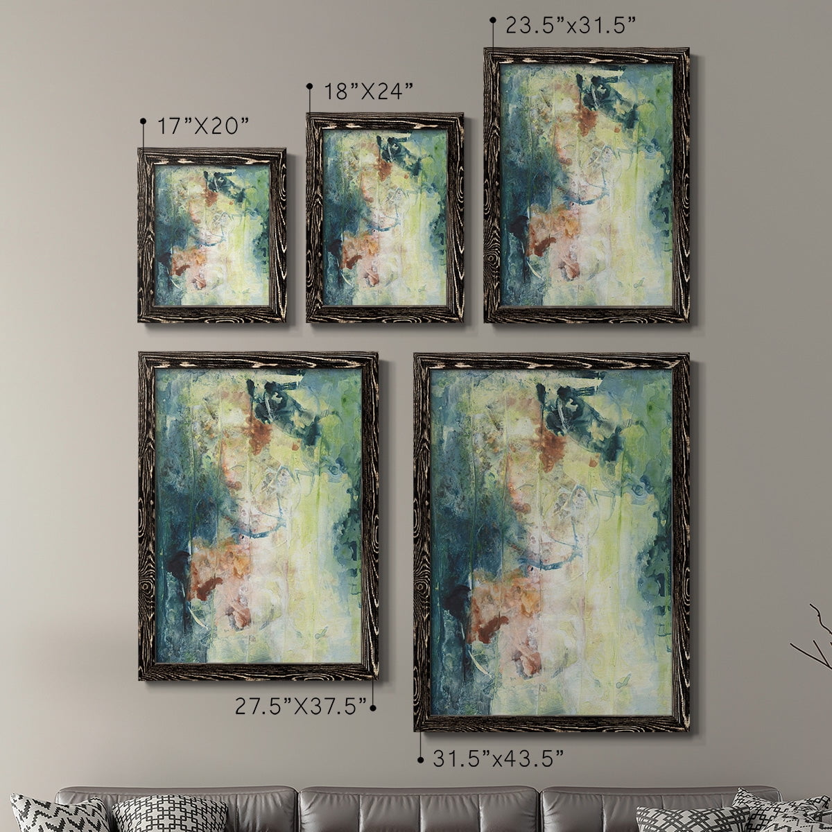 Nature's Elements I - Premium Framed Canvas 2 Piece Set - Ready to Hang