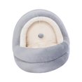 thumbnail image 2 of Nido para gatos, casa para gatos, muebles para dormir, tienda para mascotas, cueva, nido semicerrado para perros y gatos, caniche, perro, Pomerania, , grande, 2 of 8