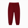 thumbnail image 5 of Gibobby Boys Pants Toddler Boys Pants Lightweight Trousers 12 Months 2T 3T 4T 5T Kids Winter Casual Solid Sweatpants With Drawstring Toddler Pull On Pants(5-6 Years,Wine), 5 of 5
