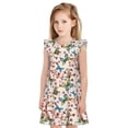 thumbnail image 1 of Balery Floral With Butterflies Camisón de princesa para niñas, pijama de algodón con mangas abullonadas, suave y bonito.-XX-Large, 1 of 6