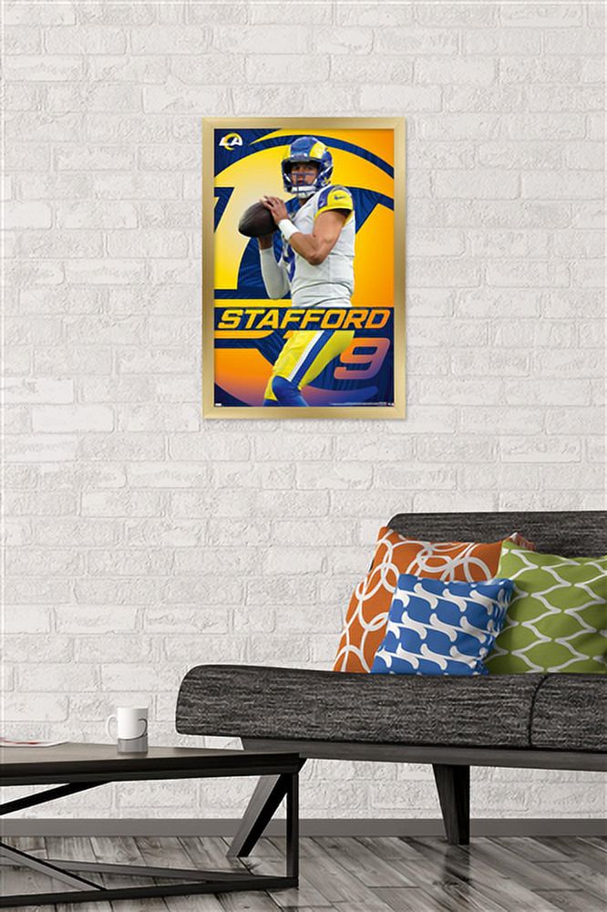 NFL Los Angeles Rams - Matthew Stafford 21 Wall Poster, 14.725" x 22.375", Framed