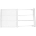 thumbnail image 3 of HONMEET Expandable Adjustable Closet Shelf with Plastic and Carbon Steel, White Tension Storage Organizer for Home and Office Use, 3 of 8