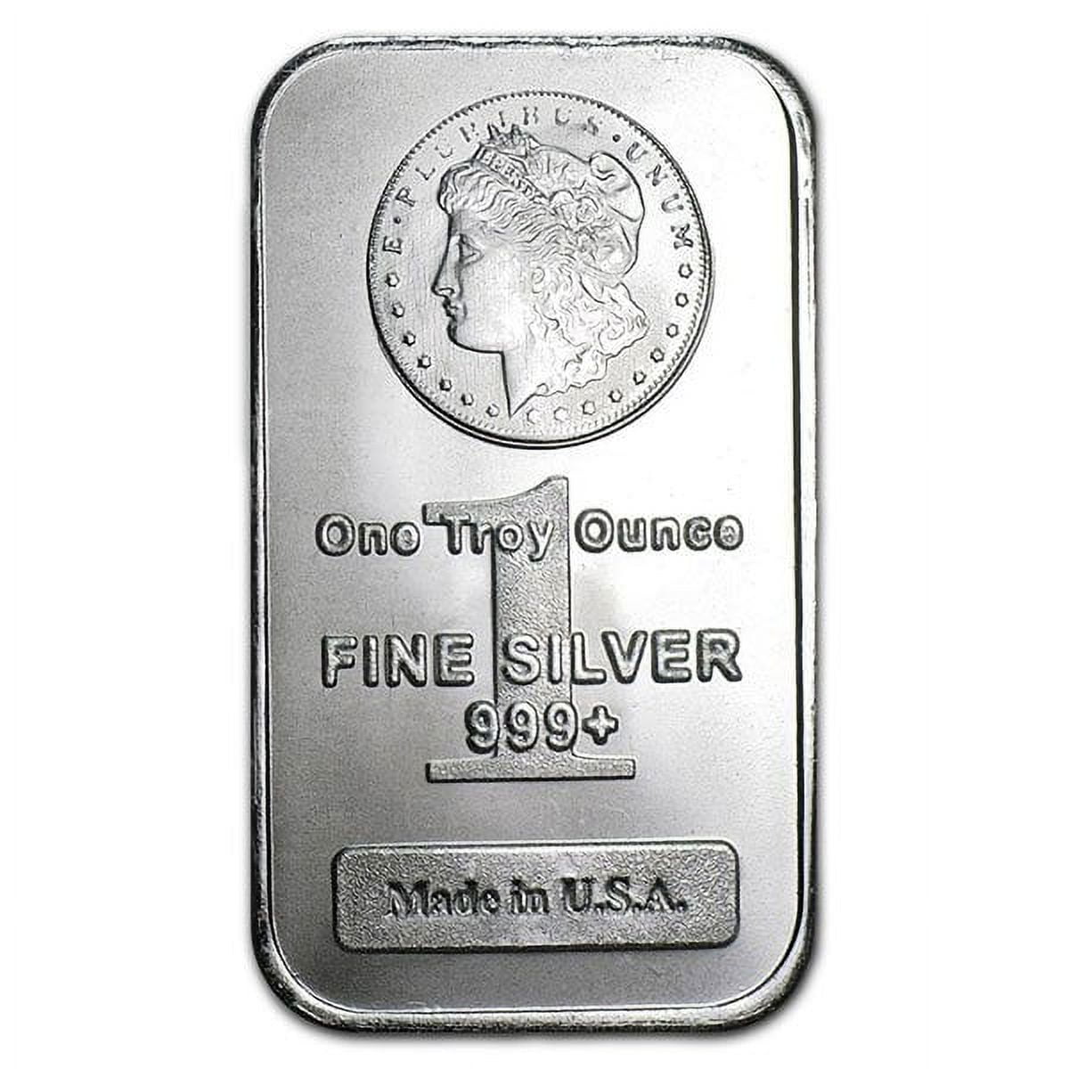 Private Mint's Morgan Design Silver Bar - 1 Oz .999 Pure 
