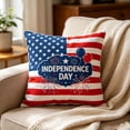 thumbnail image 1 of 4th Of July Independence Day Pillow Covers Patriotic Flag Throw Pillow Cases And Decorative Cushion Covers For Home Sofa Couch, 1 of 7