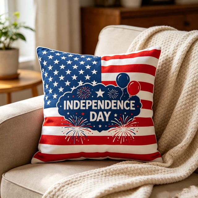 4th Of July Independence Day Pillow Covers Patriotic Flag Throw Pillow Cases And Decorative Cushion Covers For Home Sofa Couch