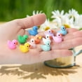 thumbnail image 5 of Mini Ducks 300 Pack Tiny Glow in the Dark Duck Figurines Bulk for Miniature Dollhouse Decor Accessories Garden Aquarium Potted Ornament Party Toys DIY Charms Office Classroom Activity, 5 of 10