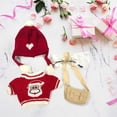 thumbnail image 2 of Fiudx Conjunto de Disfraces Lalafanfan: Gafas Elegantes, Gorra, Suéter, Falda y Mochila. Moda Divertida para Muñecas de 30 Cm. Fácil de Lavar. Regalo Ideal para Cumpleaños y Navidad. Talla 25-30 Cm., 2 of 5