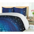 thumbnail image 3 of Ambesonne Checkered Duvet Cover Set, Starry Night Checkered, Queen, Sky Blue Dark Lavender, 3 of 4