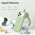thumbnail image 3 of Compatible with iPhone 17 Pro Max Case,Slim Liquid Silicone 4 Layers Soft Gel Rubber Shockproof Protective Phone Case 6.9" with Anti-Scratch Microfiber Lining-Matcha, 3 of 7