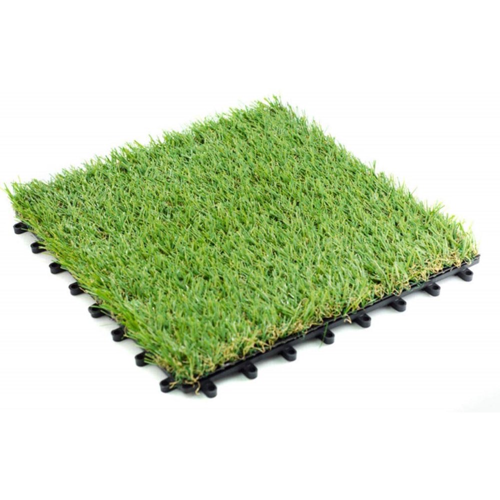Pet Zen Garden Premium Artificial Grass Interlocking Tile w/ Drainage