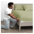 thumbnail image 3 of 2-Pack Fitted Bottom Sheets Twin XL - Premium 1800 Ultra-Soft Wrinkle Resistant Microfiber - Deep Pocket (Twin XL, Sage), 3 of 9