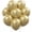 Gold, variant on Biodegradable Natural Rubber Latex Balloons 50 pcs Pastel Assorted 10 Inch, Plastic-Free Alternative Matte Color Durable Thickened Extra Strong Helium Float, for Wedding Decor Rainbow