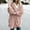 Pink, variant on Idoravan Winter Cardigan Sweater Coat Sales Women's Solid Color Casual Plush Cardigan Long Sleeve Pockets Blouse Coat Tops Brown