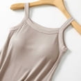 thumbnail image 6 of TGSLY Ribbed Tank Tops for Women Stretchy Soft Square Neck Built-in Shelf Bra Sleeveless Shirts Dressy Casual Solid Color Camisole M, 6 of 10