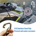 thumbnail image 4 of Boat Bungee Dock Lines Cords Docking Rope For Watercraft SeaDoo Jet Ski Pontoon Canoe Power Boat Mooring Rope Accessories ,Easy to use, 4 of 4