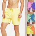 thumbnail image 3 of Men Color Changing Swim Trunks Beach Swimsuit Swimming Shorts Bath Shorts Hot, 3 of 5