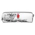 thumbnail image 4 of Rocae Moose Kissing Under Mistletoe for Pen and Marker Pouch with Zipper for Men and Women, Stationery Bag Pen Holder for Work and Office, 4 of 9