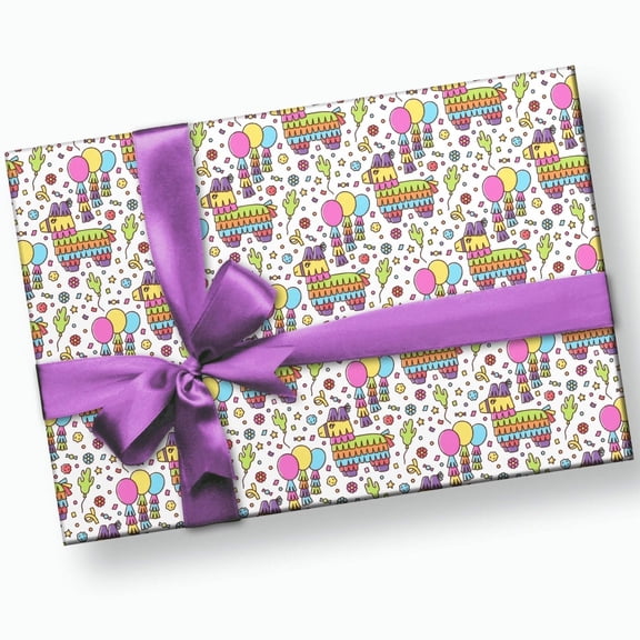 Fiesta Party Piñata Gift Wrap