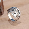thumbnail image 2 of Retro Women Copper Ring Personality Creative Hollow Flower Vine Rings for Women Anniversary Gift Accessories, 2 of 3