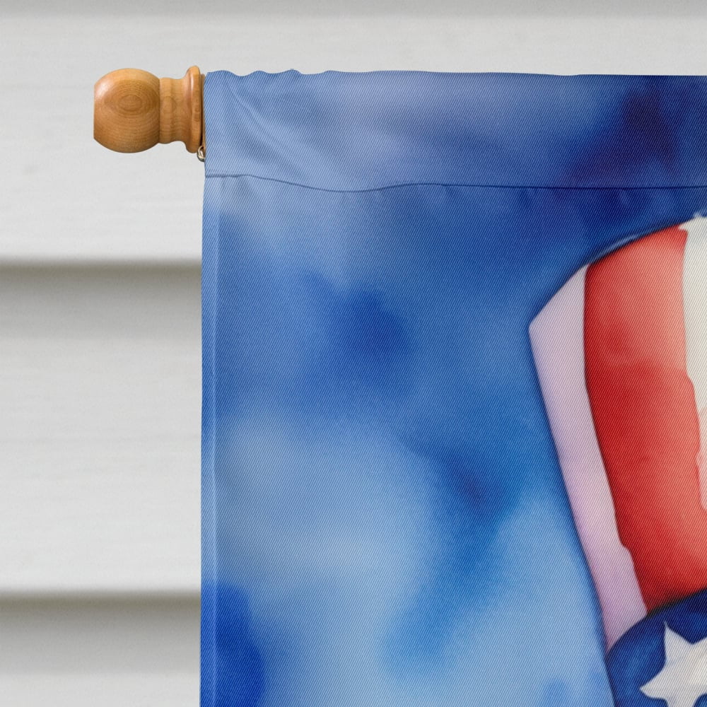 German Shorthaired Pointer Patriotic American House Flag 28 in x 40 in